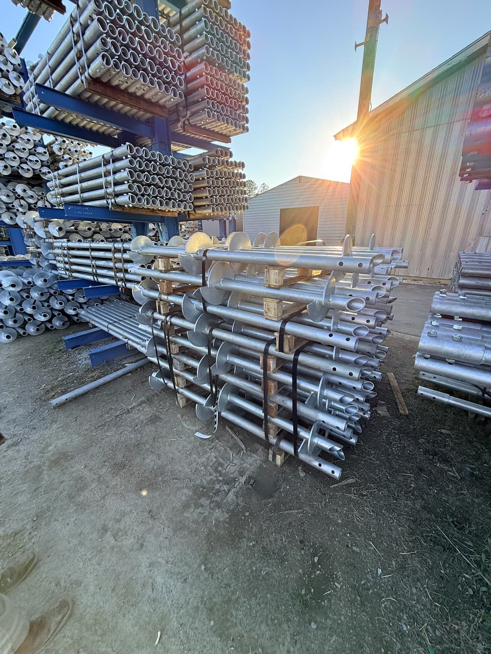 Materials staged once the lifting method is chosen