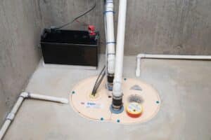 new basement sump pump system