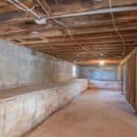 empty dry basement