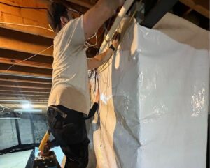 vapor barrier installation