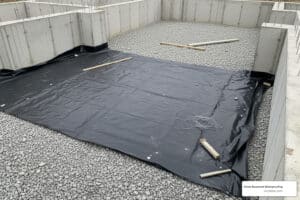 vapor barrier under basement slab