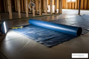 basement concrete slab moisture barrier